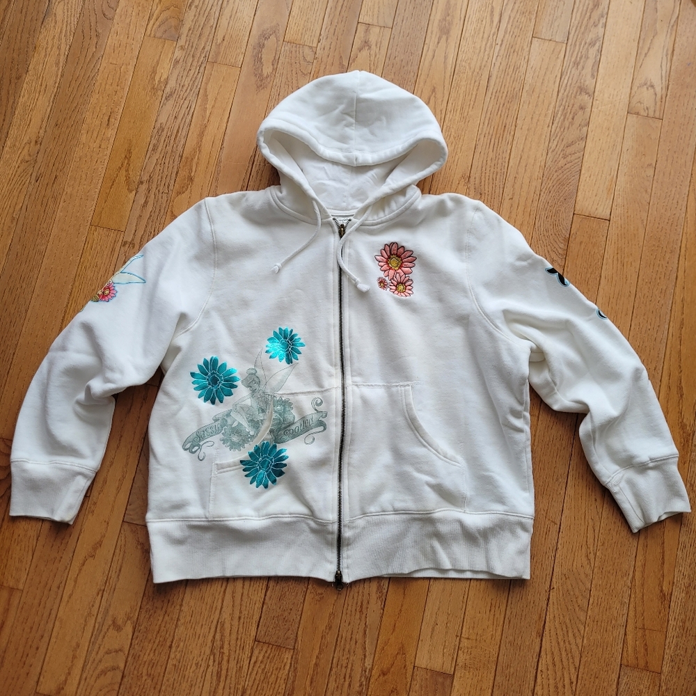 Disney Parks Tinkerbell Sassy And Spoiled Zip Up Hoodie Sweatshirt